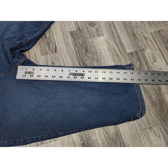 (3/$35) Gloria Vanderbilt Pockets Skimmer Slimming Denim Blue Jeans Capris - Picture 9 of 11